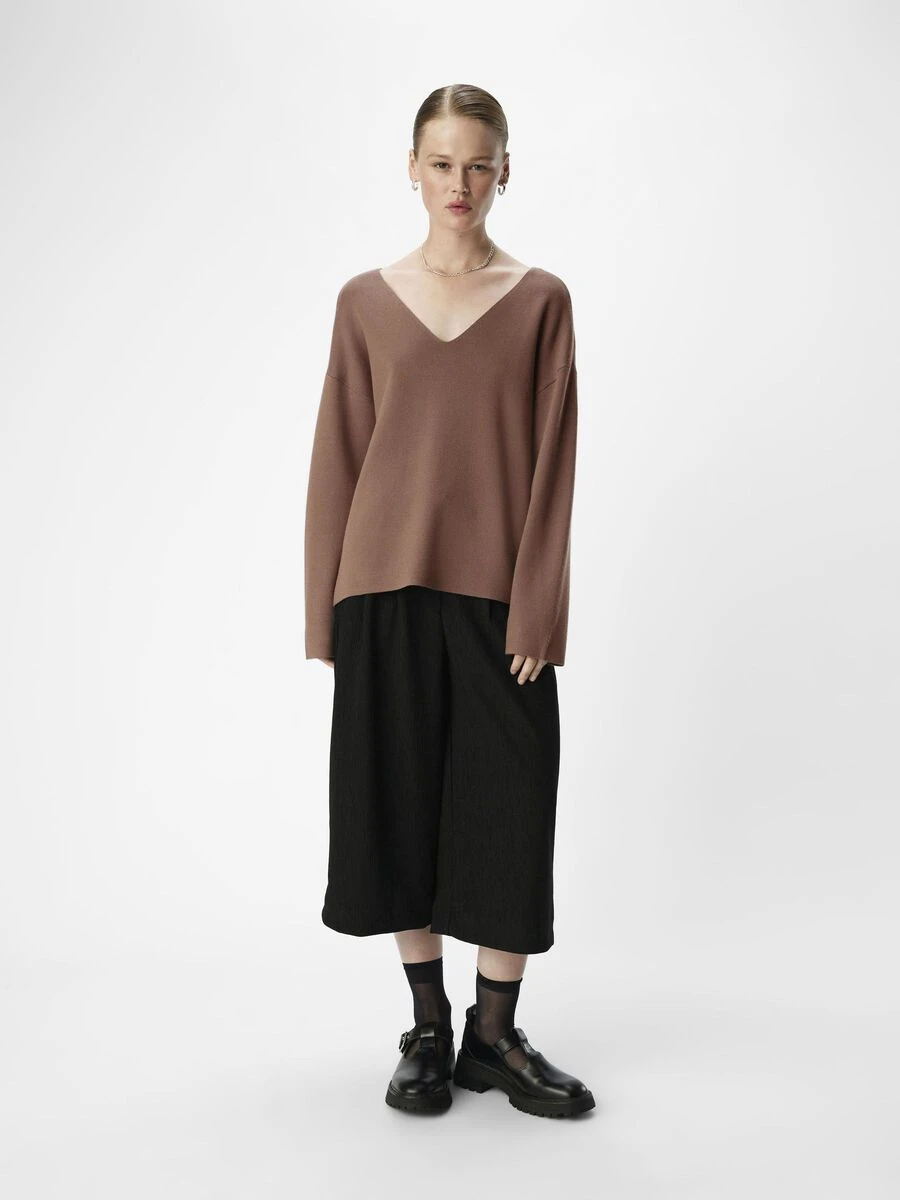 Pull en maille col V