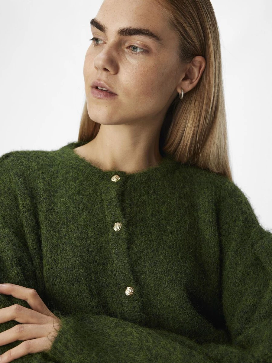 Cardigan en maille côtelée